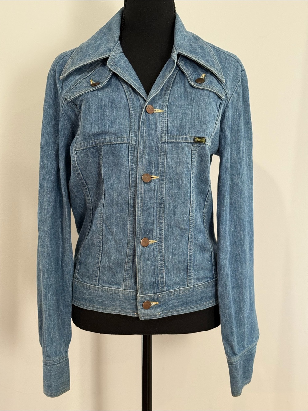 Wrangler Vintage S Classic Blue Denim Jacket - Women 582